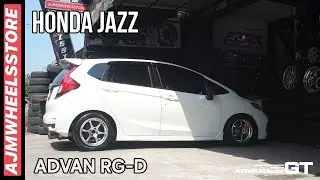 MODIFIKASI HONDA JAZZ VELG ADVAN RG-D // AJMHEELSSTORE