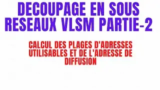 42.[TUT0] CALCUL DES ADRESSES IPv4 UTILISABLES VLSM PARTIE-2