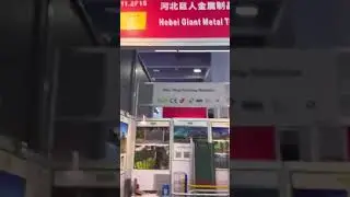 Promotion for metal fence during Canton Fair