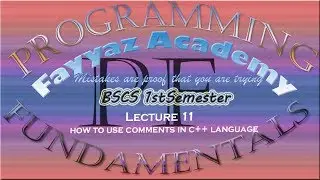 how to use comments in c++ language in urdu