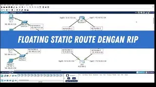 Floating Static Route dengan RIP (Cisco Packet Tracer)