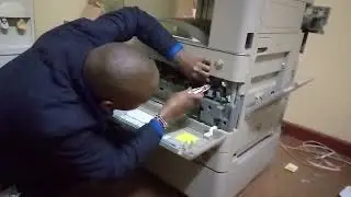 how to remove the transfer unit/belt of canon ir5240