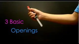Butterfly Knife/Balisong Trick Tutorial| 3 Basic Openings