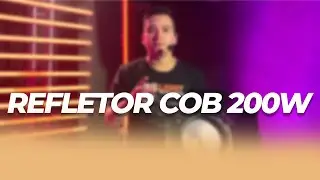 REFLETOR COB 200W BRANCO QUENTE E BRANCO FRIO ONE LIGHT