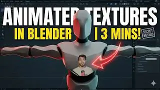 LEARN the SECRET to ADD ANIMATED TEXTURES on OBJECT in BLENDER in 3 MINS