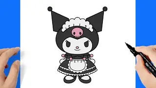 Como desenhar a Kuromi - Sanrio
