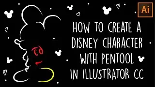How to create a disney character with pentool in illustrator CC