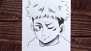 How to draw Yuji - [Jujutsu Kaisen] | Anime sketch | Easy to draw for beginners