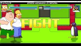 MUGEN Homer Simpson & Peter Griffin vs. Pingu