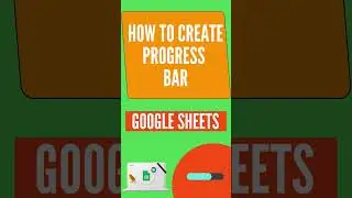 Progress Bar inside a cell in Google Sheets | Progress Bar in Google Sheets | 1 Minute Google Sheets