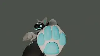 Protogen stomp animation (POV) (Macro furry animation)