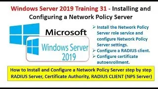 Windows Server 2019 Training 31- Installing and Configuring a Network Policy Server NPS