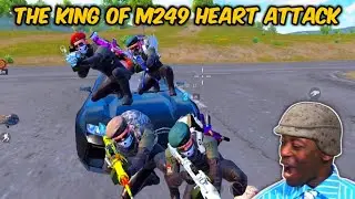 VICTOR SQUAD FULL M249 HEART ATTACK 😂😈 PUBG FUNNY MOMMENTS & BGMI