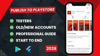 Publish Flutter App to Play Store | No Account Suspend | Proper 100% Working Production Video| Hindi