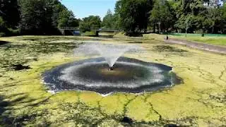 Slow Motion Fountain in The Lake - DJI Mavic Air