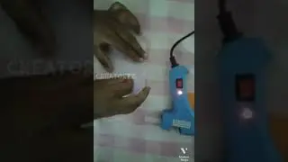 How to make Earings with hot glue gun | Creatorzz