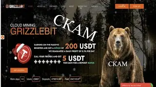 СКАМ Проекта Grizzlebit !  Их рекламный мишка ушел в спячку !