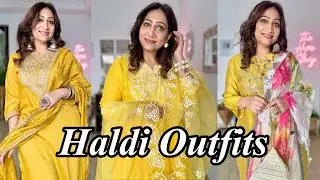 Myntra Haldi/Mehndi Outfits | How To Look Classy & Elegant In Yellow Kurta Sets #Thehopestory