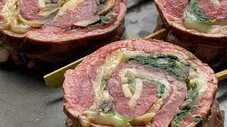 Grilled Beef Flank Roulade