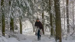 Making Christmas / Jul decorations from the woods in Norway | VLOG 8