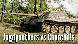 Jagdpanthers Face Off Against Churchill Tanks | July 1944