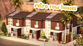 Retro Row Houses ☀️ || The Sims 4 Speed Build