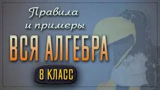 Вся алгебра 8 класса за час. Правила и примеры с объяснениями