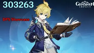 Mika DPS Showcase Genshin Impact