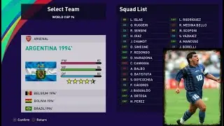 eFootball PES 2021 ARGENTINA 1994 - World Cup 1994 - Classic Teams - Super Patch - Ps4/Ps5