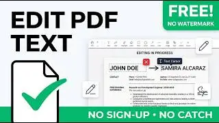 How to Edit PDF Text Online For Free (No Watermark & No Sign Up)
