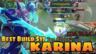 MANIAC !!! Karina Queen of Combo Hit | Top Global Karina ~ MLBB | Mobile lagends 2020