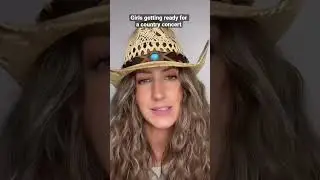 Girls getting ready for a country concert | 