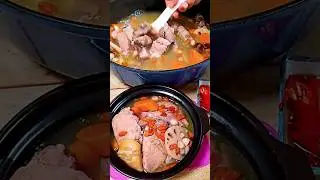 Pork Rib Lotus Root and Peanut Soup/Chinese Healthy  Soup/Ling Ngau Tong/Monica's Singapore Kitchen