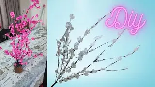 Como fazer Flor tipo cerejeira em casa | DIY flor de papel crepom | #diy #façavocêmesmo