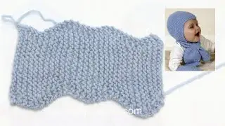 How to knit a helmet hat - worked sideways
