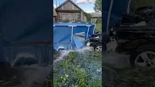 Врезался на ваз 2112 в бассейн на 15 тонн😂 