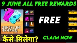 FREE FIRE 9 JUNE ALL FREE REDEEM CODE | FREE GUN SKIN | M10 GUN SKIN | LOL EMOTE REDEEM CODE |