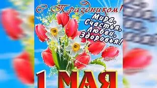 С ПРАЗДНИКОМ 1МАЯ МУЗЫКАЛЬНАЯ ОТКРЫТКА