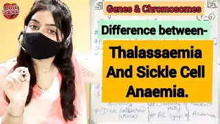 (P-16) DIFFERENCE BETWEEN THALASSAEMIA AND SICKLE CELL ANAEMIA| ELEMENTS OF INHERITANCE & VARIATION