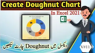 How to create doughnut chart in excel 2021 | How to make donut chart in excel