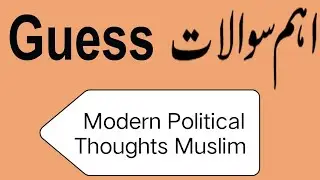 Modern Muslim Political Thoughts Guess / Important questions modern political thought Muslim MA Pol