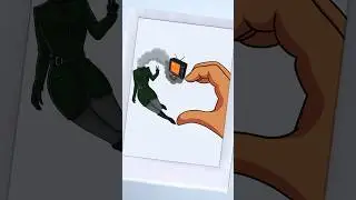 Skibidi Toilet Finger Heart - Paper Animation