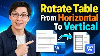 How To Rotate Table In Word From Horizontal To Vertical In WPS Office Writer  [2026 Guide]