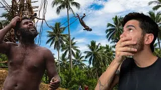 SALTO al vacío, en la isla de Vanuatu