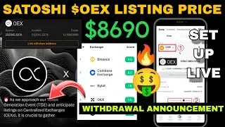 Satoshi OEX $price Top Exchanges | Withdrawal Process new update | OpenEx coin mining news today app