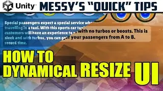 Unity Quick Tips - How to Dynamically RESIZE Text UI
