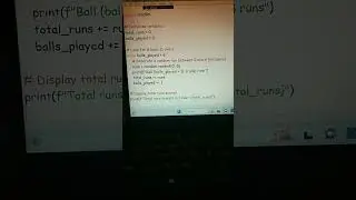 python program related to test score in one over 