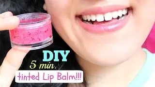 DIY 5 minute tinted lip balm