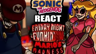 Sonic Characters react to VS FNF VS Mario’s Madness Week // FNF // GCRV // PART 2