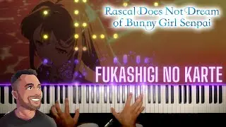 Bunny Girl Senpai - Ending - Fukashigi no Karte | Piano [arr Fonzi]